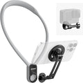 NEEWER Magnetic Neck Holder for Action Camera Phone Hands Free Neck Tripod Chest Mount Compatible with GoPro DJI Insta360 iPhone Android Phone Holder for POV Vlog, Gray, GP16 by Neewer
