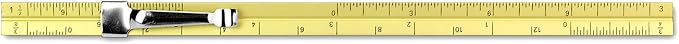 Alumicolor Aluminum Architect Pocket Scale with Clip, 6IN, Gold (Pack of 2) - Image 4