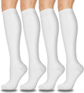 Aoliks Compression Socks for Women and Men 4 Pairs, Mild Support | Long Knee High Stockings for Nurses Running Travel Flying Pregnancy Athletic 15-20 mmHg by Aoliks