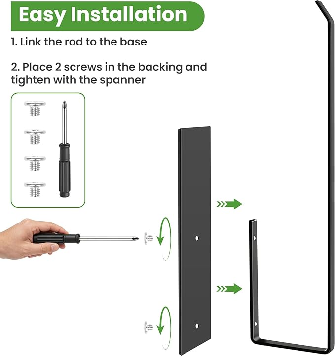 Paper Towel Holder, Magnetic Paper Towel Holder for Fridge, Toilet Paper Roll Holder Magnet Towel Rack Wall Mount Fridge Organizer for Paper Towels Rolls Bathroom Pantry RV Kitchen Storage - Image 6
