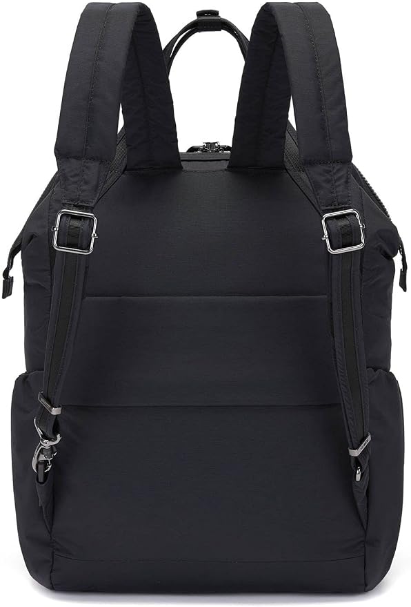 Pacsafe Women's Citysafe CX 17L Anti Theft Backpack-Fits 16 inch MacBook Pro, Econyl Black, One Size - Image 4