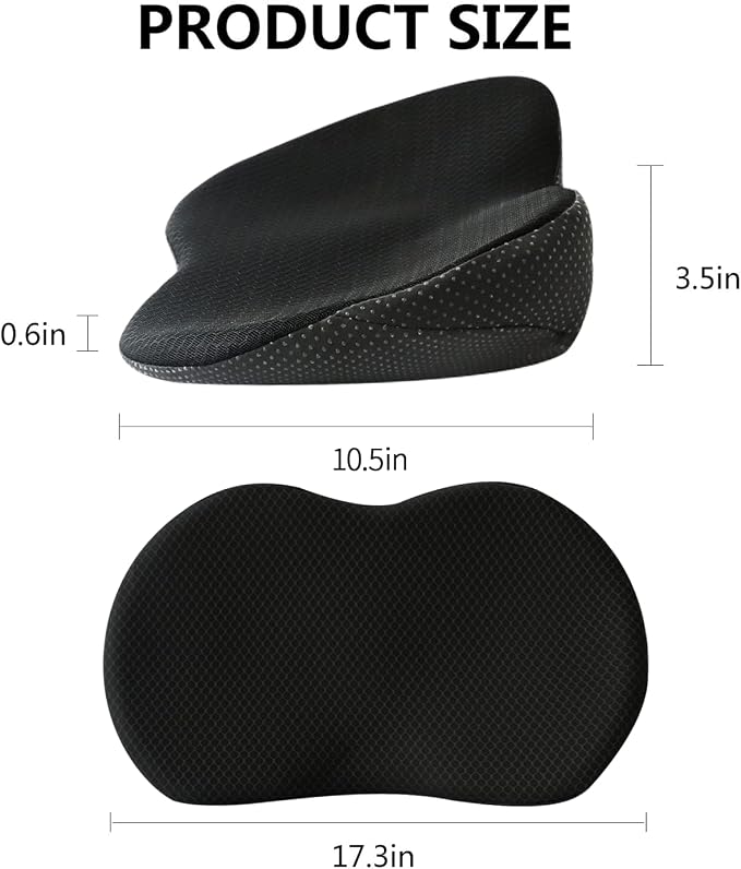 Livtribe Car Seat Cushion, Comfortable Wedge Seat Cushion for Driving | Memory Foam Seat Pad, Breathable Mesh Cover, Non-Slip Bottom, Pressure Relief, Improved Forward View, Road Trip Essentials - Image 7