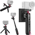 ULANZI Magnetic Mini Tripod Selfie Stick for Action 6/Nano/Xtra Atto | Mantis Hook, Quick Snap Strap Mount, Magnetic Base for Action 6 Nano, 4-Section Extension, 360° Ball Head by ulanzi