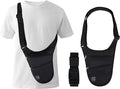 Crossbody Bag for Men Women Anti-Theft Money Belt for Travel Hidden Slim Passport Holder Mini Sling Bag Chest Belt Under Clothes to Protect Cash, Credit Cards, Phone by yuuzue