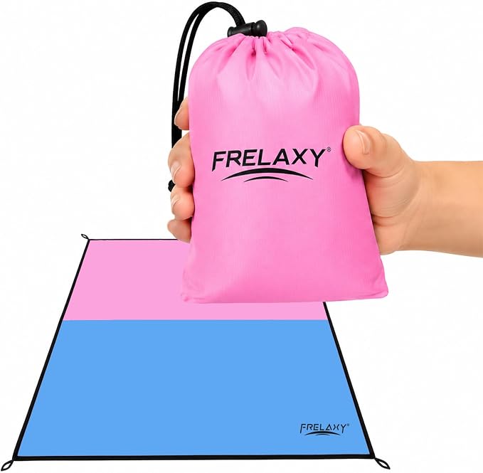 Frelaxy Pocket Picnic Blanket, Waterproof Blanket for Beach Festival | Lightweight compact design, Multi-use outdoor blanket, Waterproof & sandproof material, Easy to carry, Picnic, Camping by Frelaxy