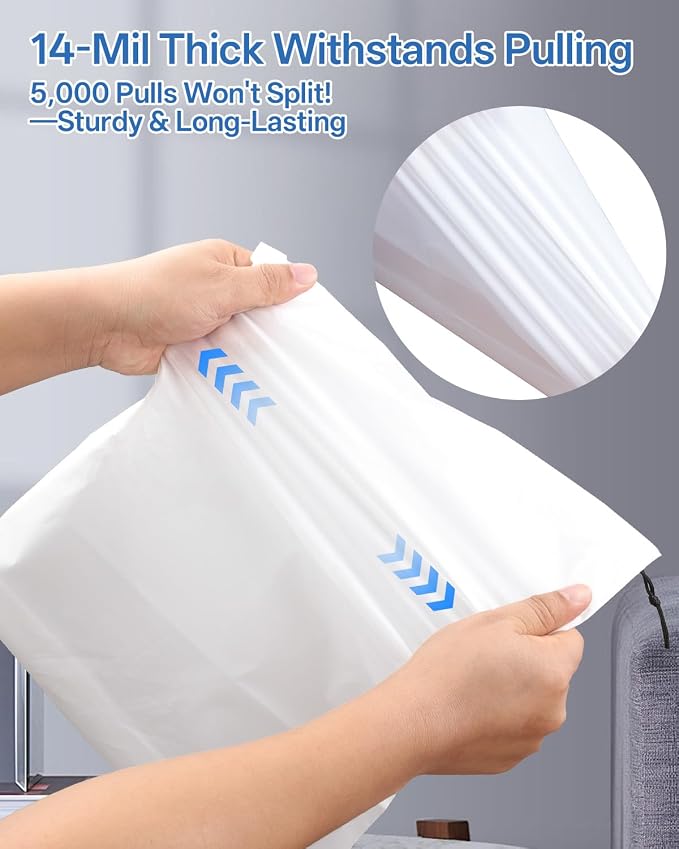 Teskyer Shoe Bags for Travel, Waterproof Drawstring Shoe Bags, 6 Pack | 15.7" x 11.8" Fits Most Shoes, Reusable PE Material, Tear-resistant Design, Travel Essentials for Organized Packing - Image 2