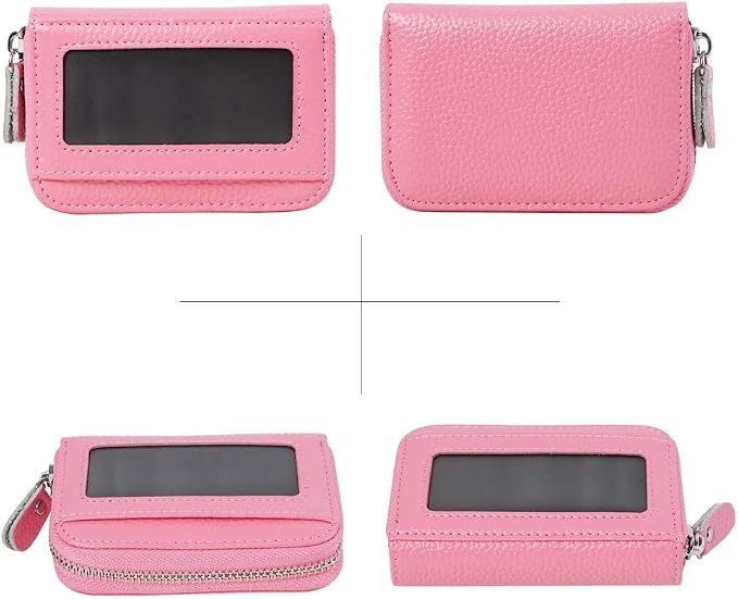 Women's RFID Blocking 12 Slots Credit Card Holder Leather Accordion Wallet - Image 3