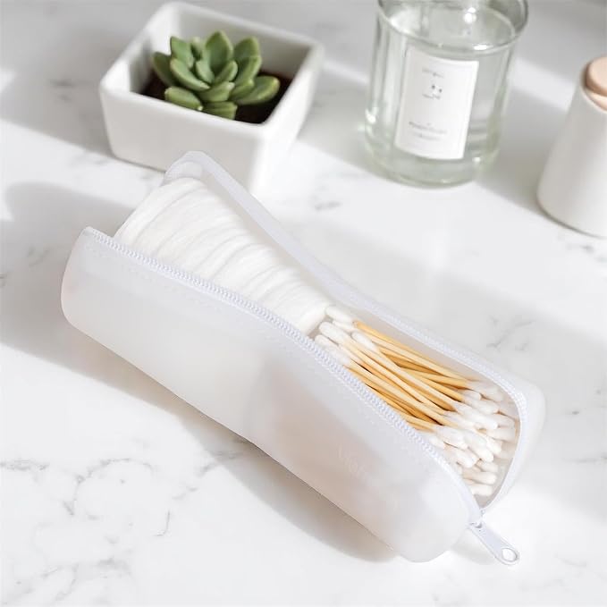 Cotton Round Swab Travel Case, 2-in-1 Beauty Organizer - Image 4