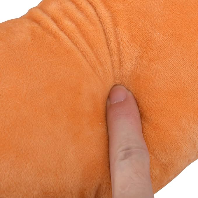 EKDJKK Travel Pillow for Kids, Cute Animal Neck Pillow Support U Shaped Cushion Plush Soft Rest Reading Pillow Sleeping Pillow for Airplane Train Car (Orange Cat) - Image 5
