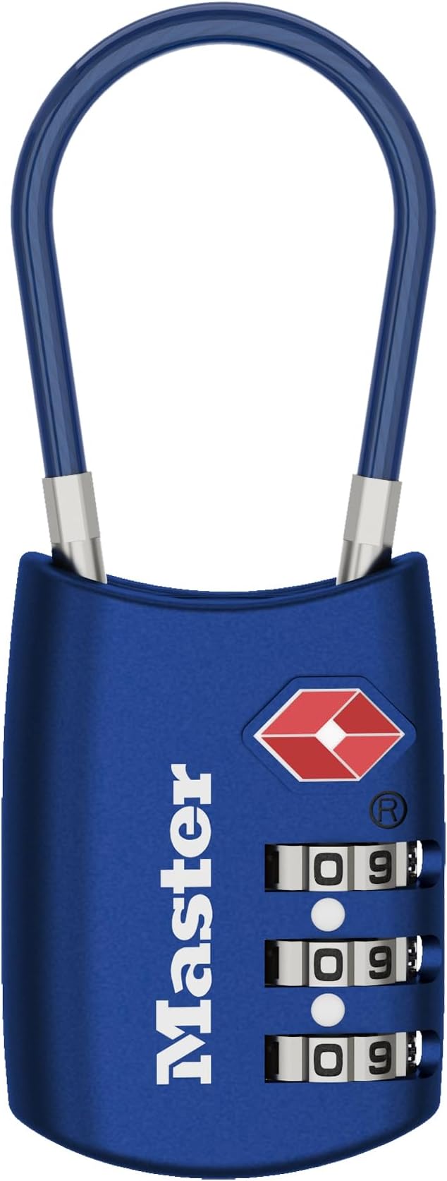 Master Lock Blue Set Your Own Combination TSA Approved Luggage Lock, Travel Zipper Padlock is Perfect for Suitcases, Bags, or Backpacks, 4688BLUEC by Unknown