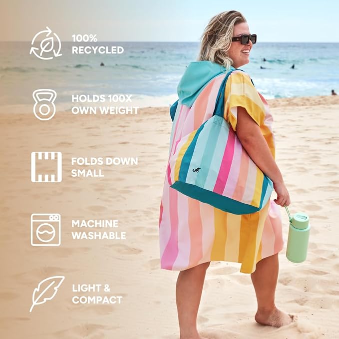 Dock & Bay Everyday Beach Tote Bag - Reusable Carrier Bag for Daily Use - Carries Up to 10kg - 100% Recycled Materials - Image 4