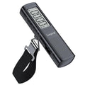 Battery-Free Digital Luggage Scale, 110lbs/50kg Portable Handheld Hanging Scale for Luggages, Suitcases, Backpacks & Bags, Easy Weighing for Travel, No Need Batteries (Black) by Longang