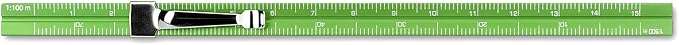 Alumicolor 3611-6 Aluminum Combination Pocket Scale With Clip, 6IN, Green - Image 4