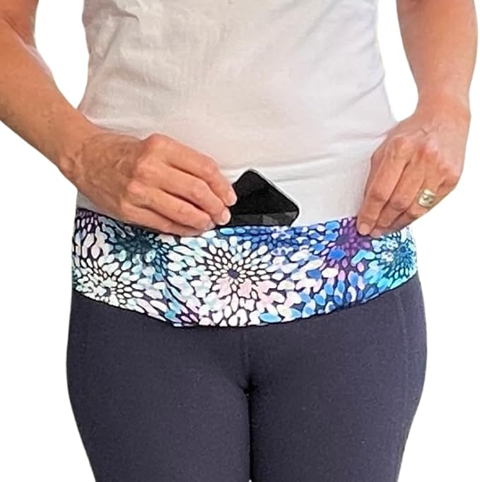 BANDI Running Belt for Women & Men – USA Made No-Bounce Adjustable Waist Pack & Secure Fanny Pack – Fits All Phones, Gels & Essentials – Zipper-Free, Medical Device Friendly - Image 2