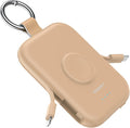 RORRY CharmGo Portable Charger, 5000mAh Portable Charger Power Bank | Built-in Cables,Travel Keychain Battery Pack Essentions for Apple Watch 1~11 Series/Ultra/SE & iPhone Air/17/16/15/14/13/12 by RORRY