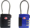 Combination TSA Locks for Luggage, Locker, Luggage Locks TSA Approved, Small Combo Cable Padlock with Code for Gym Locker, Suitcase, Gun Case, Backpack Bag Zipper, Storage Box, Travel Case by SpecializeinCombinationLock