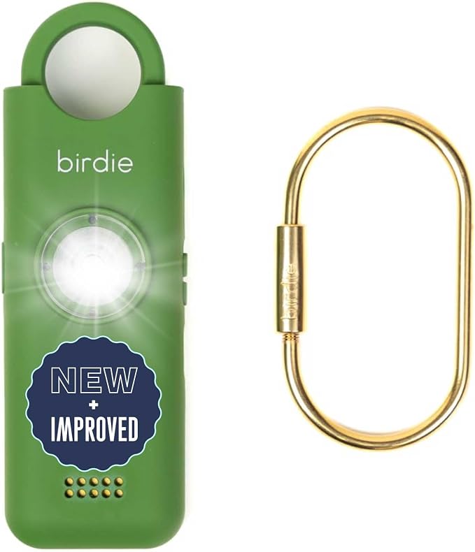 She’s Birdie 3.0 New Version – The Original Personal Safety Alarm for Women by Women–Loud Siren, Flash Light and Rechargeable Battery in a Variety of Colors (Forest) by ShesBirdie