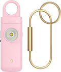 Personal Alarms for Women, College Dorm Room Essentials for Girls | 130dB Siren, Rechargeable, Low Battery Alert, Flashlight, Safety Keychain Gifts for Women, College, Girls, Elders, Kids, Pink by ANKOSHUN