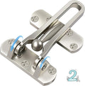 Door Lock Latch for Home Security - Swing Bar Door Safety Locks from Inside | Swing Bar Door Guard Latches for Top of Door Front Safety Childproof Reinforcement Door Stopper for Kids Home Hotel Apartment by CRANACH