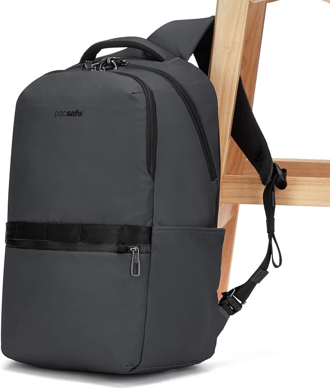 Pacsafe Metrosafe X Anti Theft 25L Backpack - With Padded 16" Laptop Sleeve, Slate - Image 4