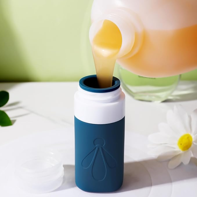 INSFIT Travel Bottles for Toiletries, TSA Approved 2oz Travel Size Toiletries, BPA Free Leak Proof Squeezable Silicone Tubes Travel Essentials for Shampoo Conditioner Lotion Soap - Image 3