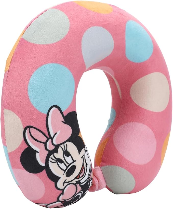 Bioworld Minnie Mouse Kids Travel Set with Neck Pillow Eye Mask and Luggage Tag - Disney Magic on the Go! - Image 2