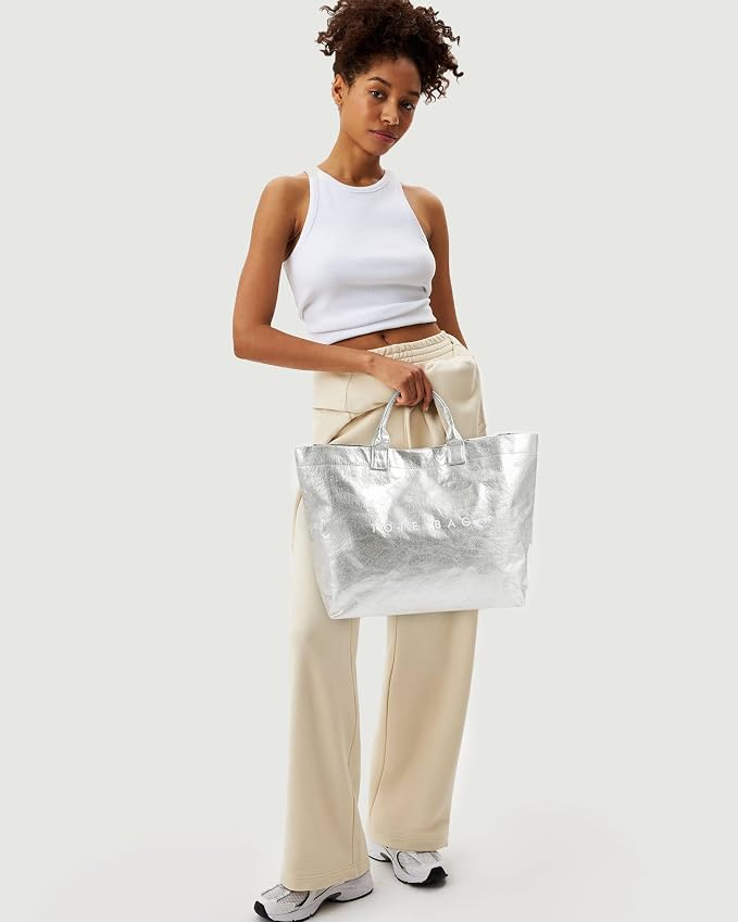 Lushandy PVC Tote Bag for Women Jelly Beach Bag Top Handle Hobo Handbag | Water-Resistant, Wipe Clean, Lightweight - Image 7