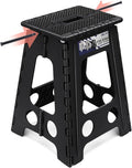 Delxo 17.5 Inch Folding Step Stool,Foldable Step Stool for Adults Black Dot | Step Stool with Safety Lock,Portable Collapsible Step Stool,Non-slip Folding Stools for Kitchen Bathroom Bedroom Garden 1PC by Delxo