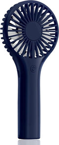 Edvision Portable Mini Fan - Powerful Personal Handheld Fan with 3 Speeds, Cute and Small, USB Rechargeable for Travel/Lash/Makeup/Outdoor/Home,Dark Blue by Edvision
