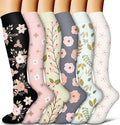 COOLOVER Copper Compression Socks for Women and Men(6 Pairs)-Best Support for Running, Athletic, Travel by COOLOVER