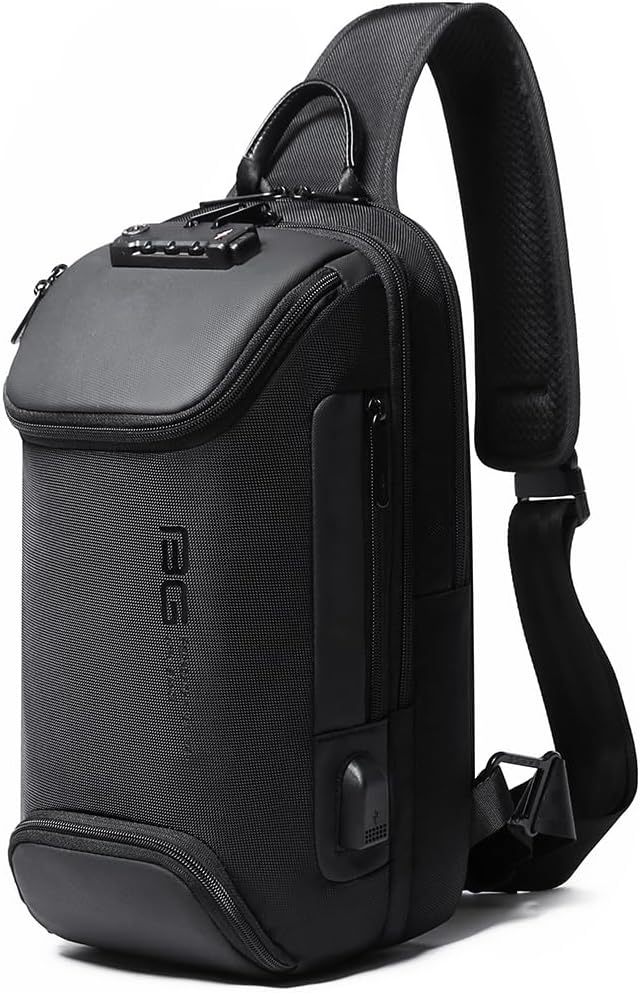 BANGE Men's Sling Backpack - Waterproof Crossbody Bag, Multi-Purpose Shoulder Bag by BANGE