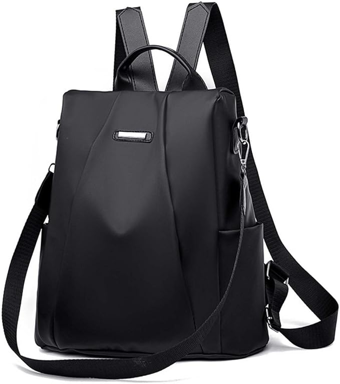 Women Backpacks Anti-Theft Ladies Backpack Purse, Women's Fashion Backpack Shoulder Bag with Replaceable Strap (Casual, Black) by Unknown