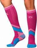 Zensah Tech+ Compression Socks - Knee High Running Socks for Sports, Travel, Made in Italy by Zensah