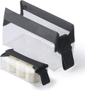 Cadence Parcel - Clear Travel Kit with Zipperless Magnetic Closure - Ink, Small - Durable, Leak-Resistant and TSA Approved Toiletry Bag - Modular Organization - Recycled TPU (.5 Qt) by KeepYourCadence
