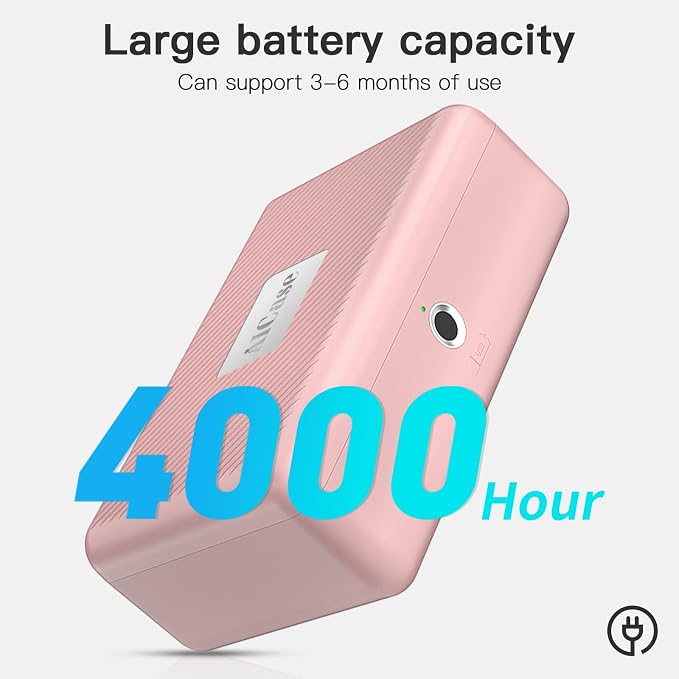 Biometric Fingerprint Storage Box, Portable Jewelry Cash Safe Storage Box, Rechargeable Lock Box for Car Home Office Travel (Pink) - Image 4