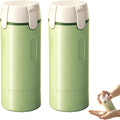 4 in 1 Travel Dispenser Bottle, 30ML Leak Proof Travel Size Toiletries Containers with Labels & Scale, Portable Refillable Travel Bottles for Shampoo Lotion Conditioner Cream, Carry Friendly(2 Green) by Unknown