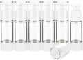 1OZ/30ML Clear Airless Pump Bottles, Lotion Dispenser Travel with Pump, Vacuum Plastic Travel Size Lotion Bottle for Foundation, Creams, Cosmetic(6 Pack) by Weareyourgoodpartners