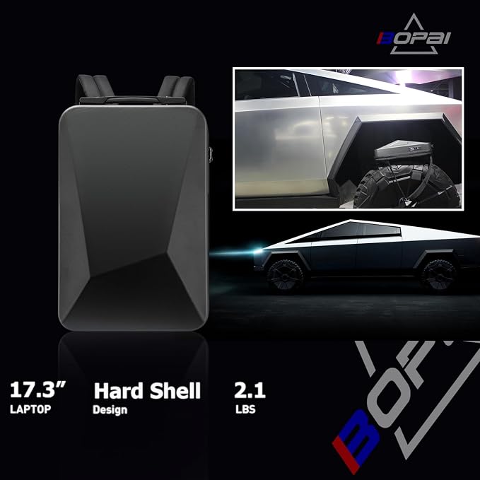 BOPai Hard Shell Tsa Laptop Backpack for Men Gaming Backpack for 17.3 inch Anti Theft Expansion Backpack Light Slim Black Usb Waterproof 15.6 Rucksack - Image 10
