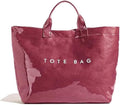 Lushandy PVC Tote Bag for Women Jelly Beach Bag Top Handle Hobo Handbag | Water-Resistant, Wipe Clean, Lightweight by Lushandy