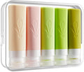 INSFIT Travel Bottles for Toiletries, TSA Approved 3oz Travel Size Toiletries, BPA Free Leak Proof Squeezable Silicone Tubes Travel Essentials for Shampoo Conditioner Lotion Soap by INSFITPortableTravelBottles