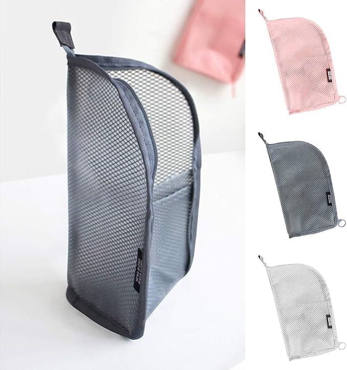 GANPUB 1Pc Travel Toothbrush Storage Bag, Portable Travel Cosmetic Bag Toilet Pouch, Toothbrush Toothpaste Cosmetics Storage Bag Case Container Toothbrushes and Accessories（White） - Image 2