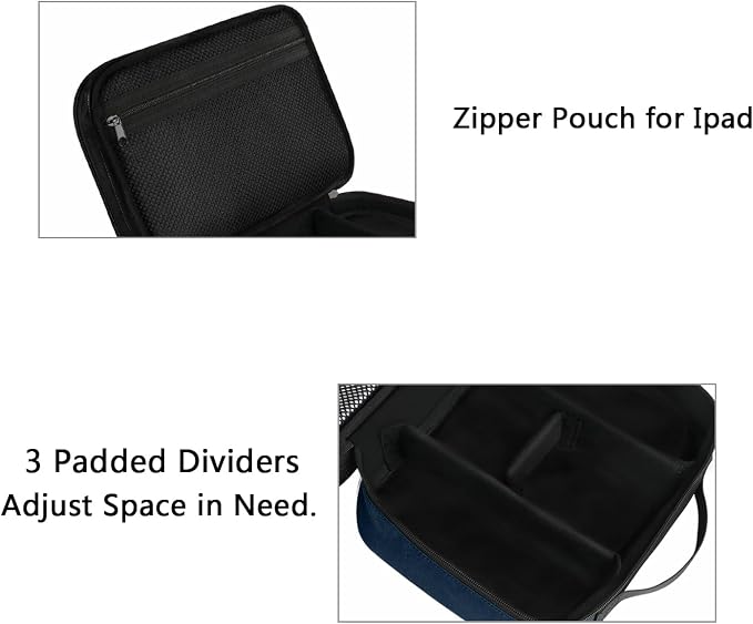 MATEIN Electronic Travel Organizer Case, Portable Travel Cord Organizer | Water Resistant, for Earphone, Power Bank, and Flash Drive, Universal Carry Case for Cables, Tech Gifts for Men, Navy Blue - Image 5