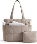 LIGHT FLIGHT Tote Bag for Women, 2-Pc Puffy Tote Bag Set with Compartments, Lightweight Large Shoulder Handbags for Travel by LIGHTFLIGHT