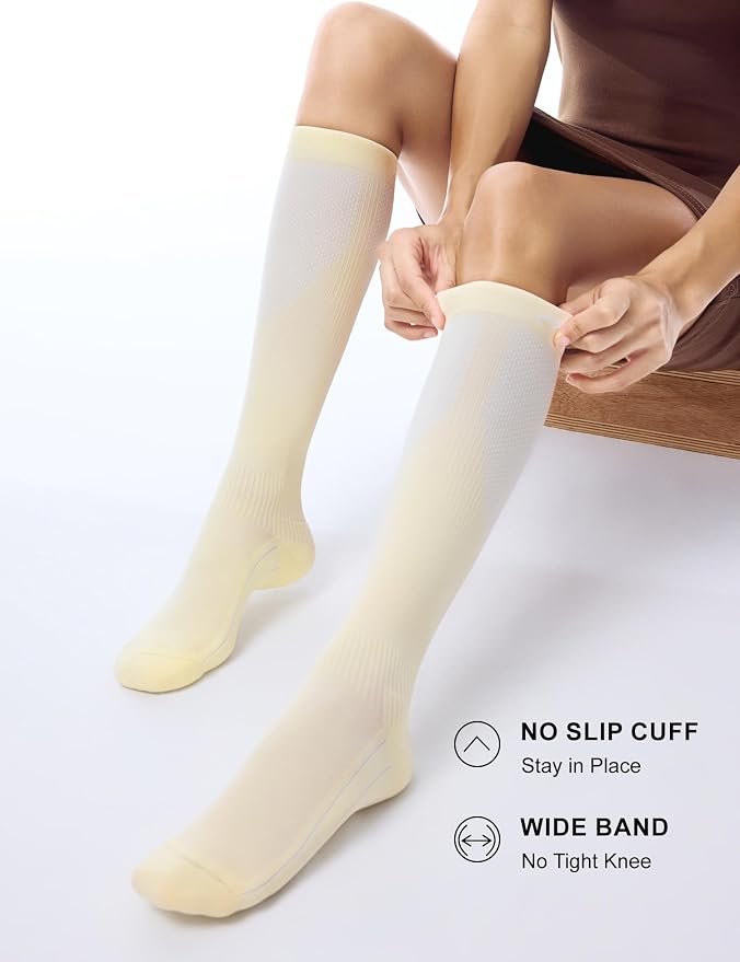 FITRELL 3 Pairs Compression Socks for Women and Men 20-30mmHg-Circulation Support Socks - Image 3