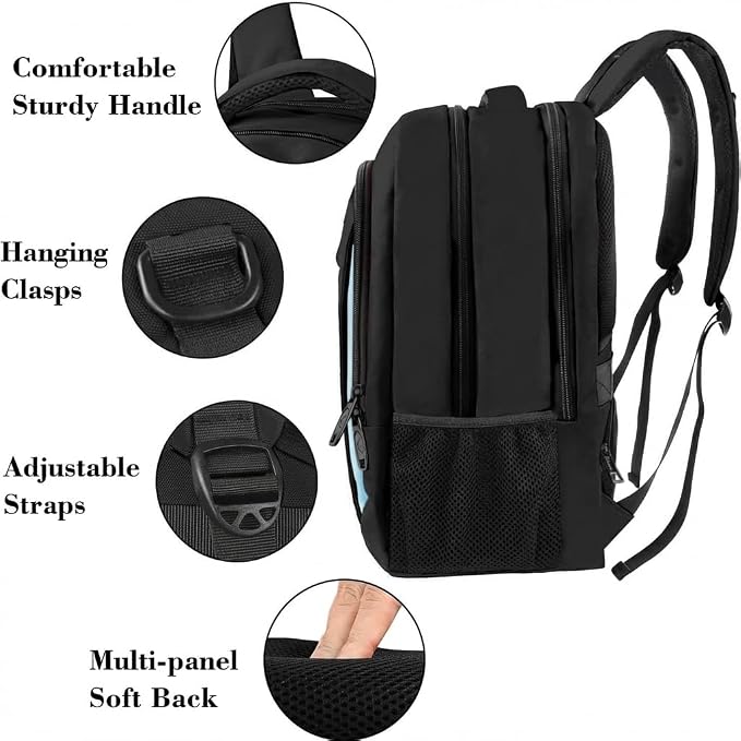 MATEIN Business Travel Laptop Backpack for Men, Anti Theft Slim Sturdy Bag | Fits 15.6 Inch Notebook, Water Resistant, College Computer Backpack for Work, Personal Item Bag, Gifts for Women & Men - Image 5