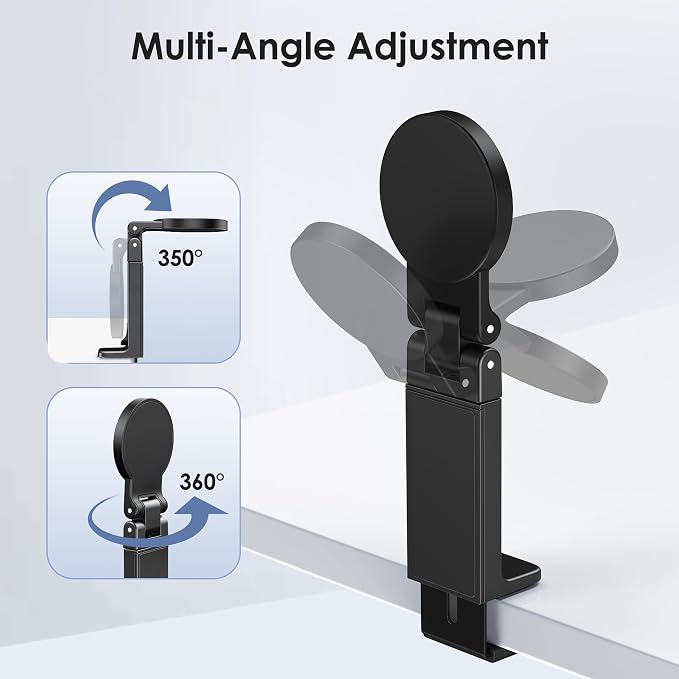 CreaDream 2 Pack Airplane Phone Holder Mount for Magsafe, Plane Travel Essentials Foldable Phone Stand with 360° Rotation, Women Men Long Flight Must Haves Travel Accessories for Desk, Tray Table - Image 4