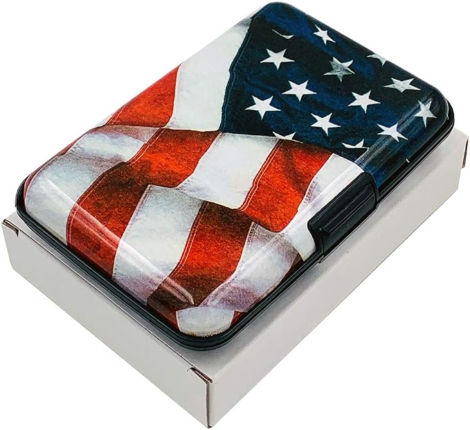 BFL RFID Credit Card Holder for Women or Men, Theft Proof Credit Card Holder, Slim Design Fits in Pocket (Flag) - Image 5