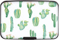 Coco Rossi Credit Card Holder RFID Aluminum Small Mini Wallet Women | Metal Wallet, Business Cards Holder, ID Case, Slim Sleeves, Womens Girls Gift, Carry Proof Wallets for Travel, Cactus by Coco+Rossi