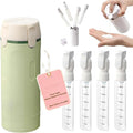4 in 1 Travel Dispenser Bottles, Leak Proof Travel Bottles for Toiletries, 4 Pack 30ML Refillable Travel Size Containers for Shampoo, Onditioner, Travels Essentials (Green) by Unknown