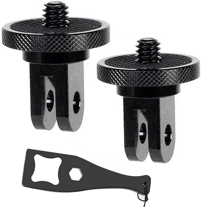 Aluminum Camera Tripod Adapter 1/4"-20 Conversion Adapter Mounts Compatible with Gopro Action Cameras Insta360 and Other Standard 1/4 Accessories, Quarter Inch Mount Adapter (Type AA) - Image 13